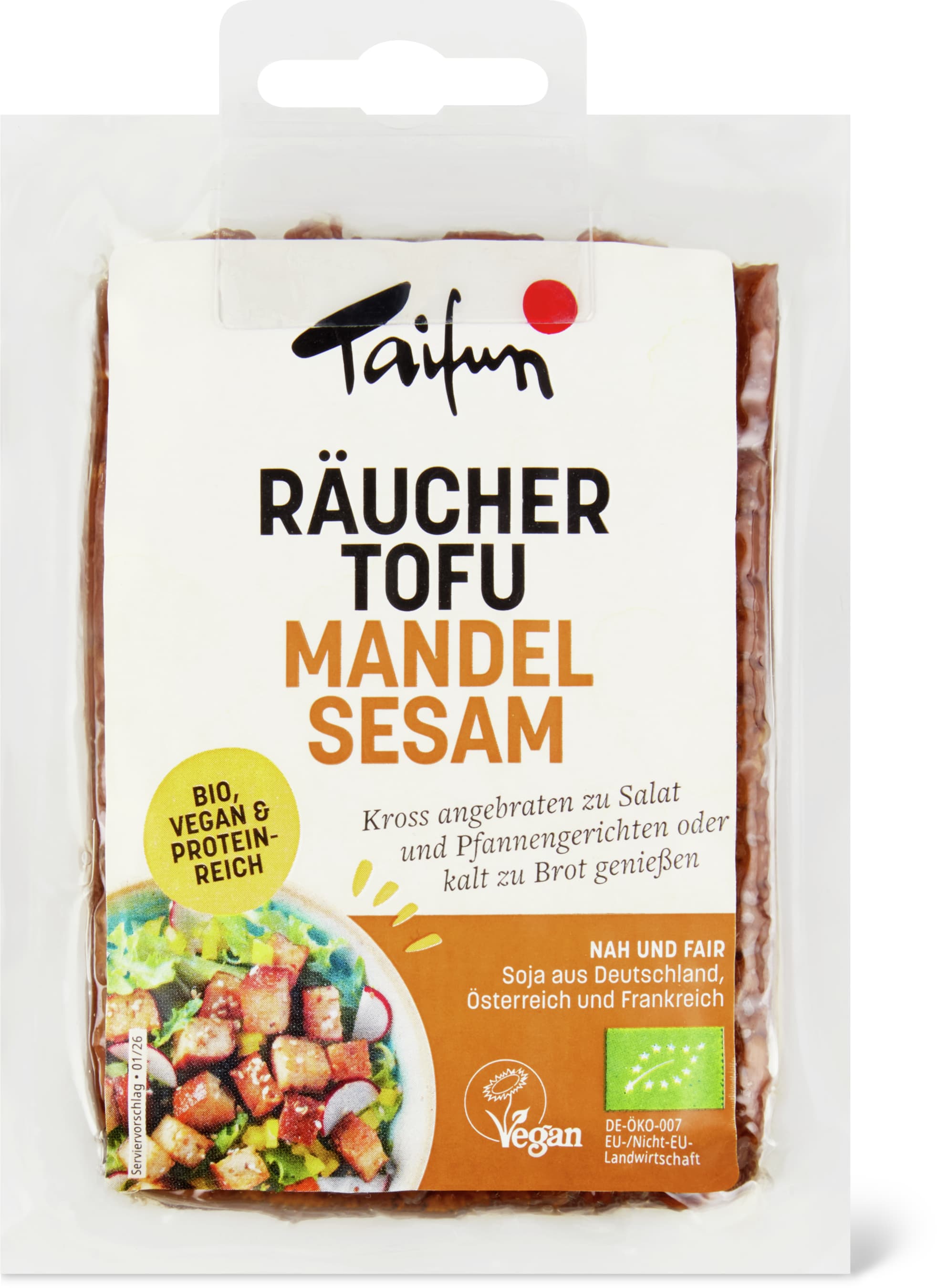 Taifun Räuchertofu Bio, Mandel-Sesam 200g
